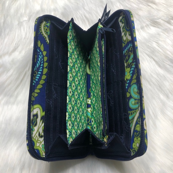 Vera Bradley Accordion Wallet - Rhythm and Blues - Picture 3 of 4